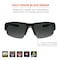 Ergodyne DAGR-AFAS, Safety Glasses, Anti-Scratch & Fog-Off+, Smoke Lens, Matte Black Frame Frame, Half-Frame DAGR-AFAS - alternate 2